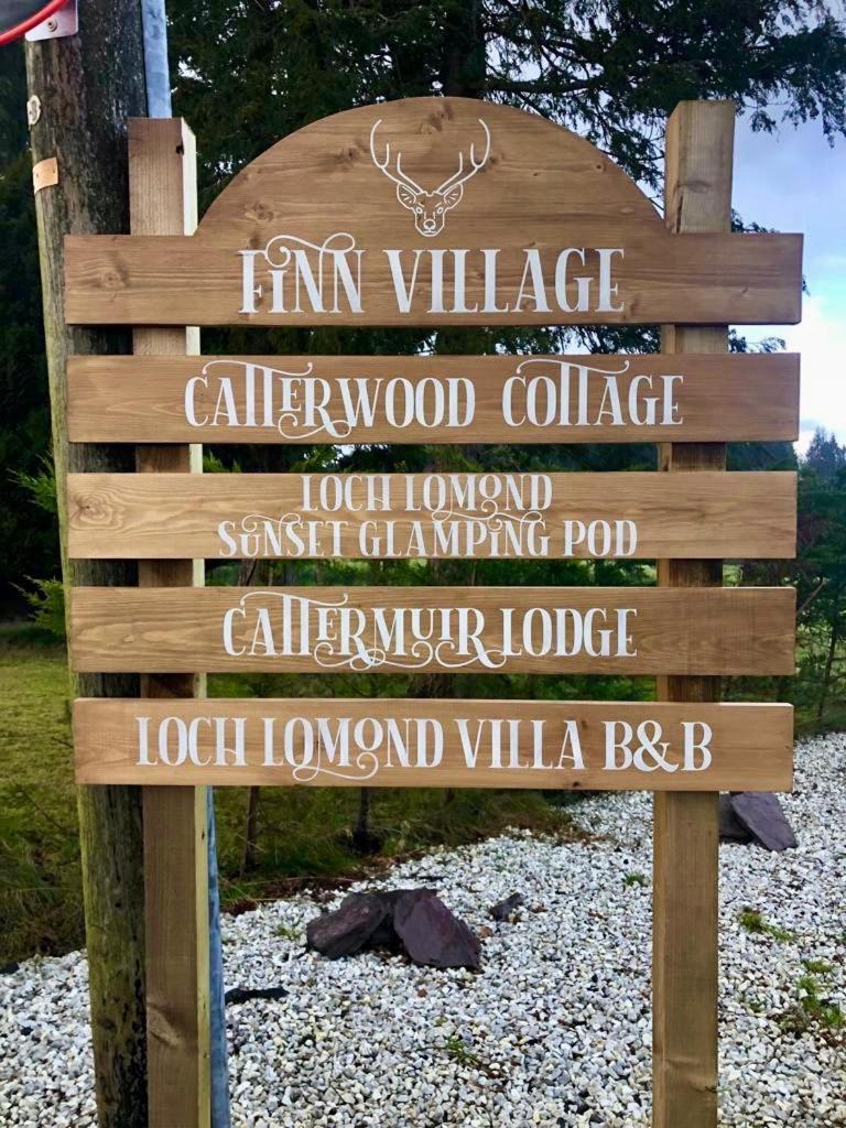 Finn Village - Loch Lomond Villa B&B - Black Room With Jacuzzi-Style Bath 글라스고 외부 사진